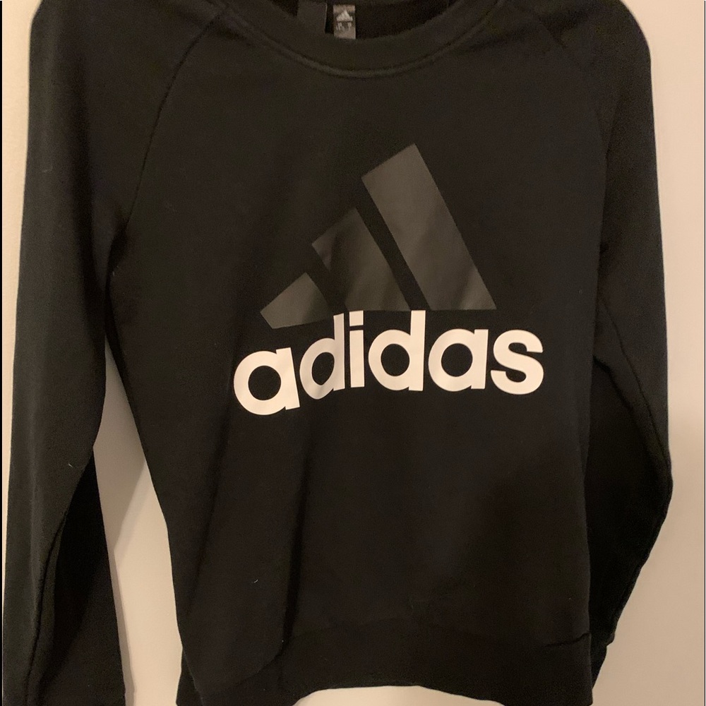 Black adidas crew neck